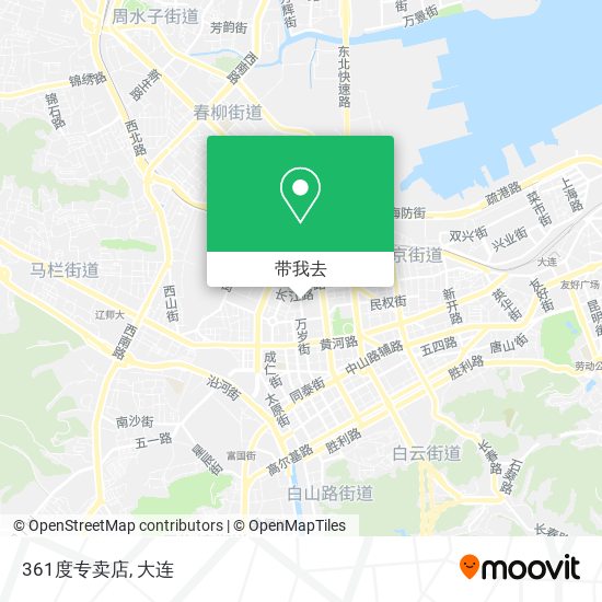 361度专卖店地图