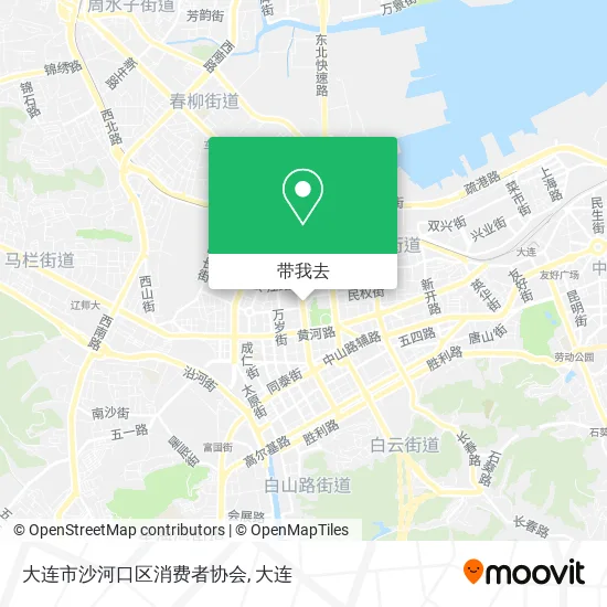 大连市沙河口区消费者协会地图