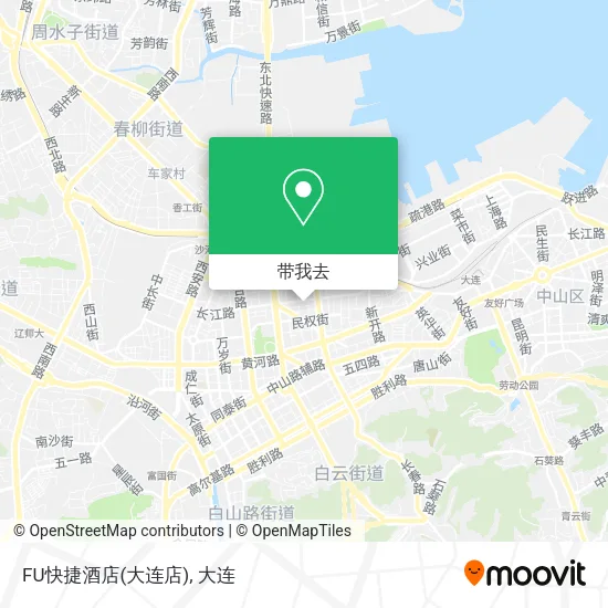FU快捷酒店(大连店)地图