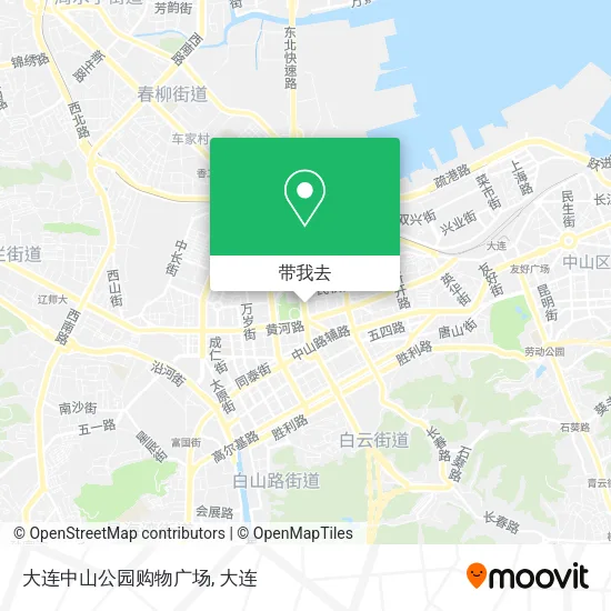 大连中山公园购物广场地图