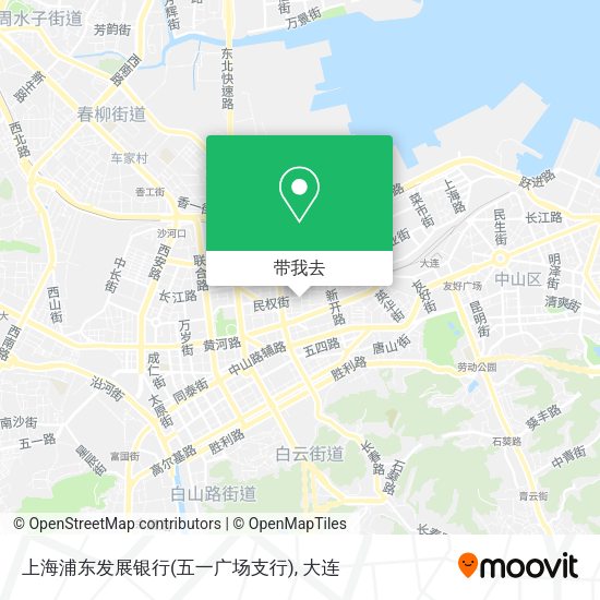上海浦东发展银行(五一广场支行)地图