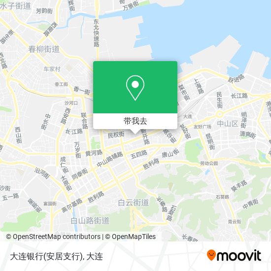 大连银行(安居支行)地图