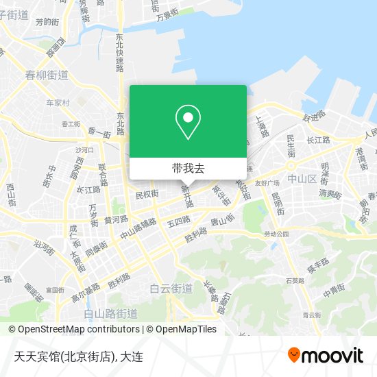 天天宾馆(北京街店)地图