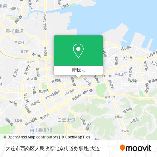 大连市西岗区人民政府北京街道办事处地图