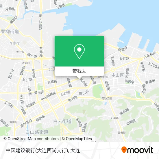 中国建设银行(大连西岗支行)地图