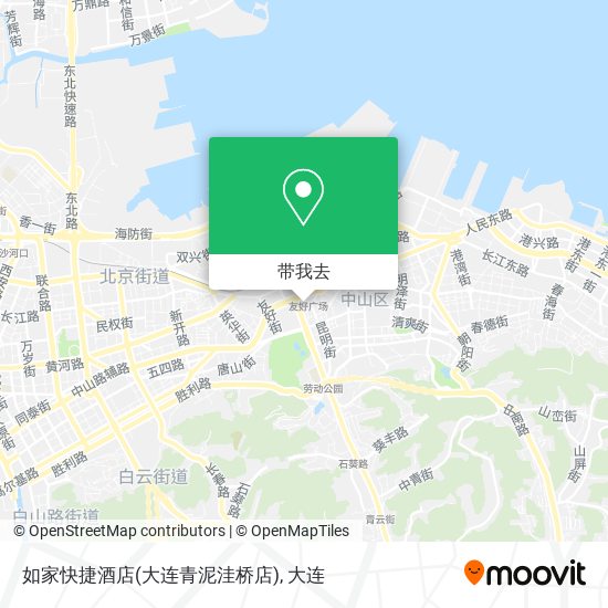 如家快捷酒店(大连青泥洼桥店)地图