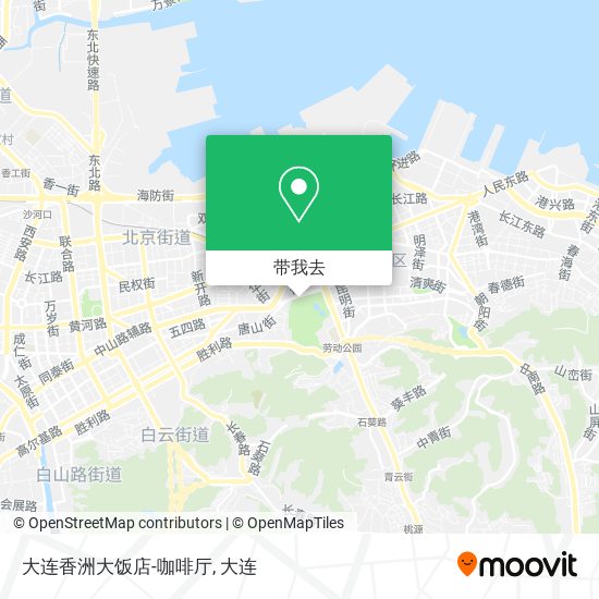 大连香洲大饭店-咖啡厅地图