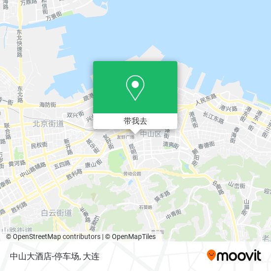 中山大酒店-停车场地图