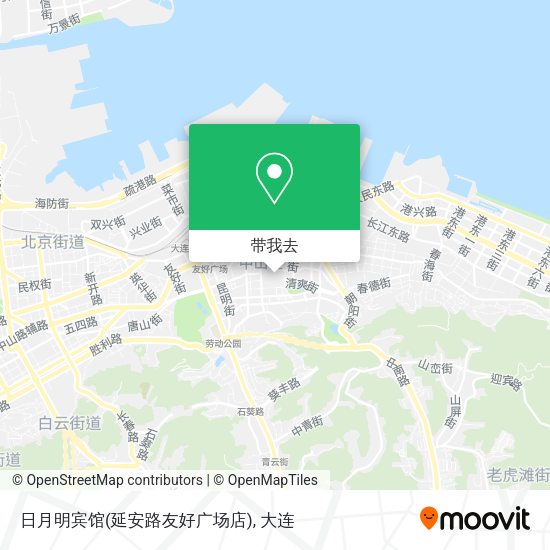 日月明宾馆(延安路友好广场店)地图