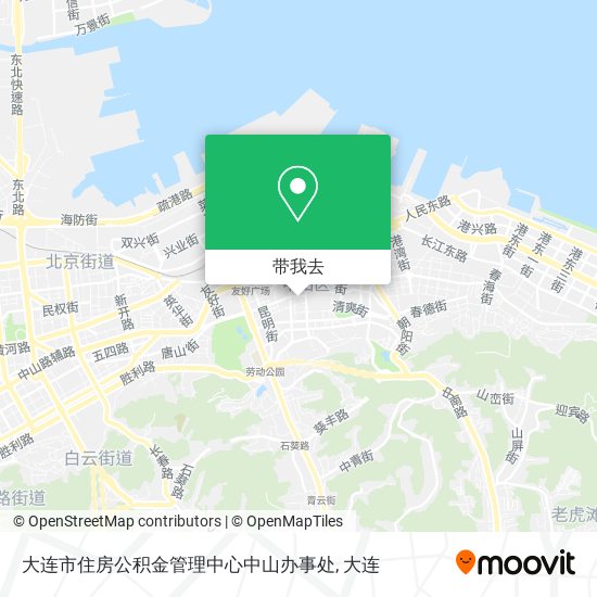 大连市住房公积金管理中心中山办事处地图