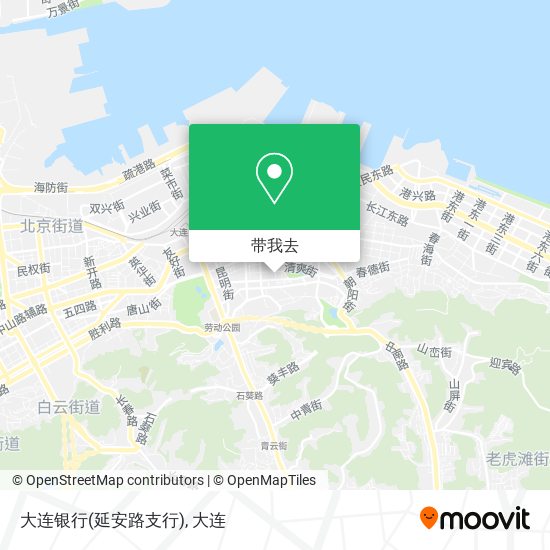 大连银行(延安路支行)地图