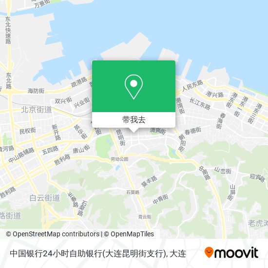 中国银行24小时自助银行(大连昆明街支行)地图