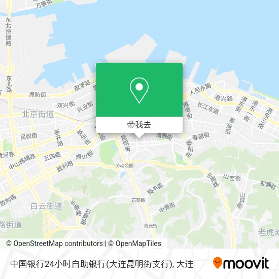 中国银行24小时自助银行(大连昆明街支行)地图