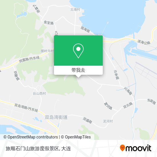 旅顺石门山旅游度假景区地图