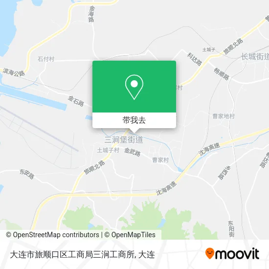 大连市旅顺口区工商局三涧工商所地图