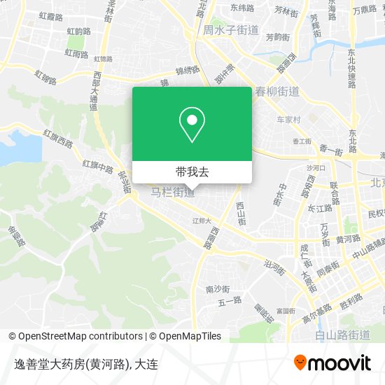 逸善堂大药房(黄河路)地图