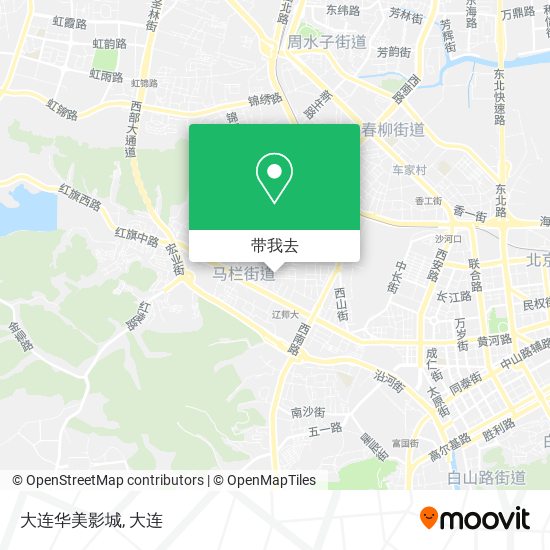 大连华美影城地图