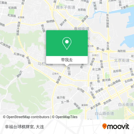 幸福台球棋牌室地图