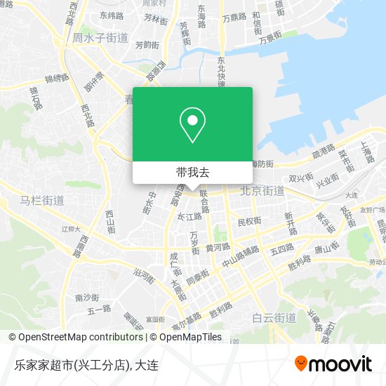 乐家家超市(兴工分店)地图