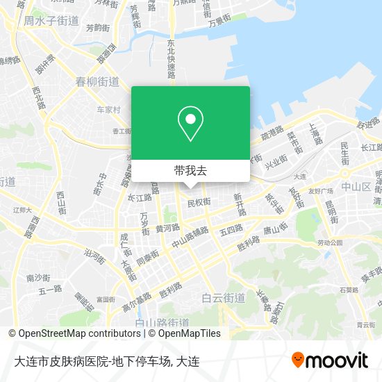 大连市皮肤病医院-地下停车场地图