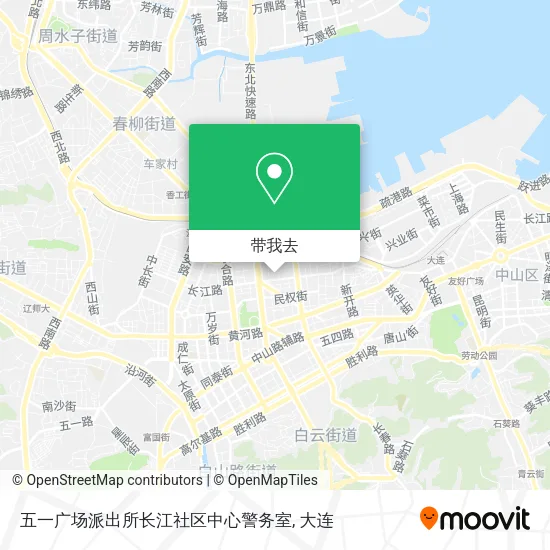 五一广场派出所长江社区中心警务室地图