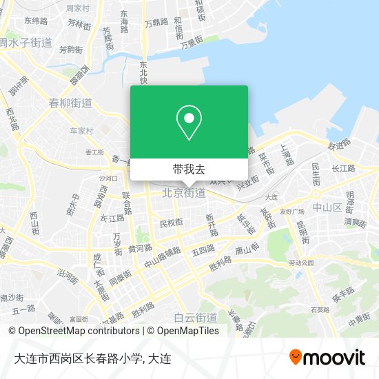 大连市西岗区长春路小学地图