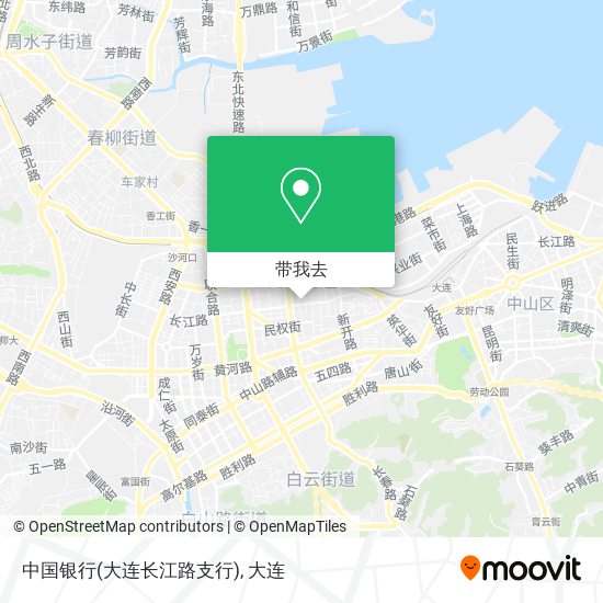 中国银行(大连长江路支行)地图