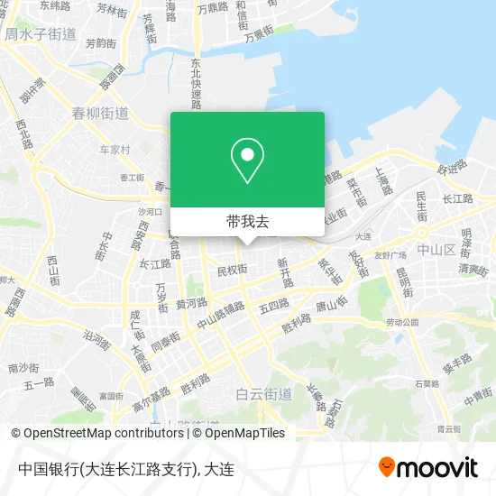 中国银行(大连长江路支行)地图