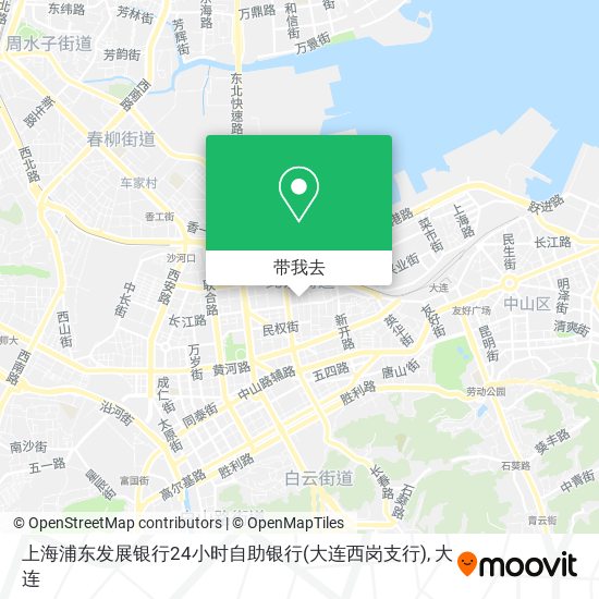 上海浦东发展银行24小时自助银行(大连西岗支行)地图