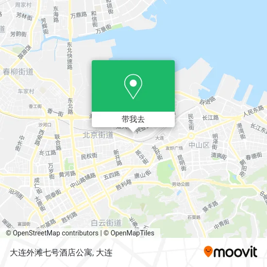 大连外滩七号酒店公寓地图