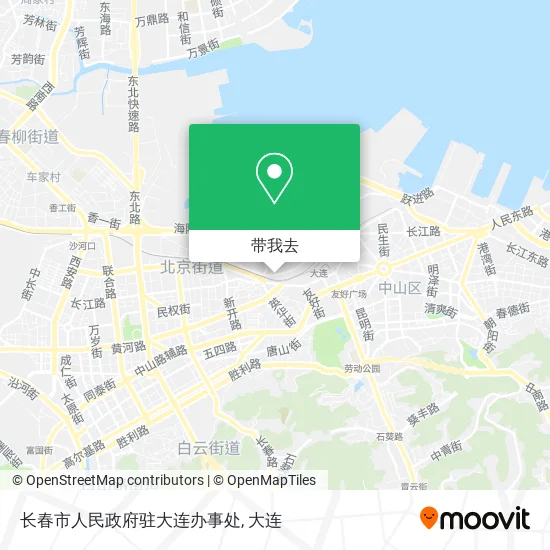 长春市人民政府驻大连办事处地图