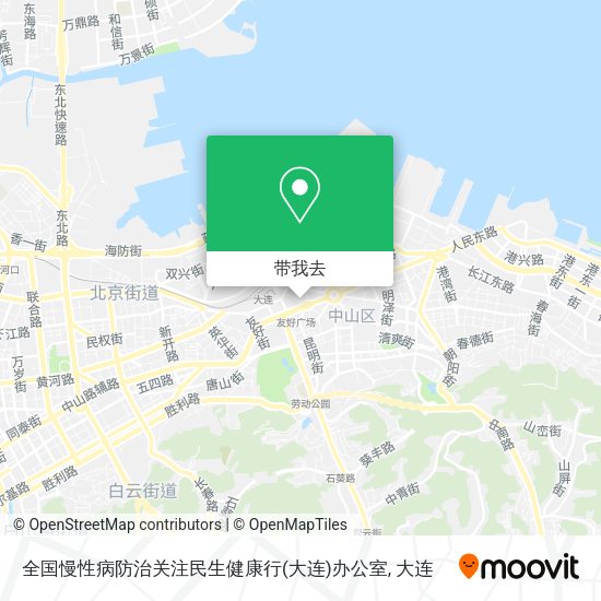 全国慢性病防治关注民生健康行(大连)办公室地图