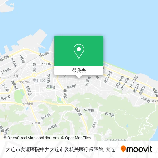 大连市友谊医院中共大连市委机关医疗保障站地图