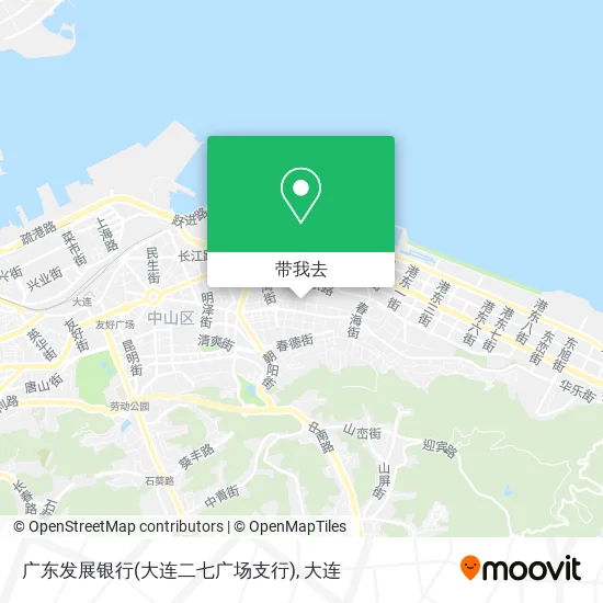 广东发展银行(大连二七广场支行)地图