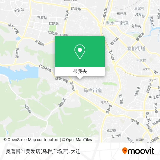 奥普博唯美发店(马栏广场店)地图