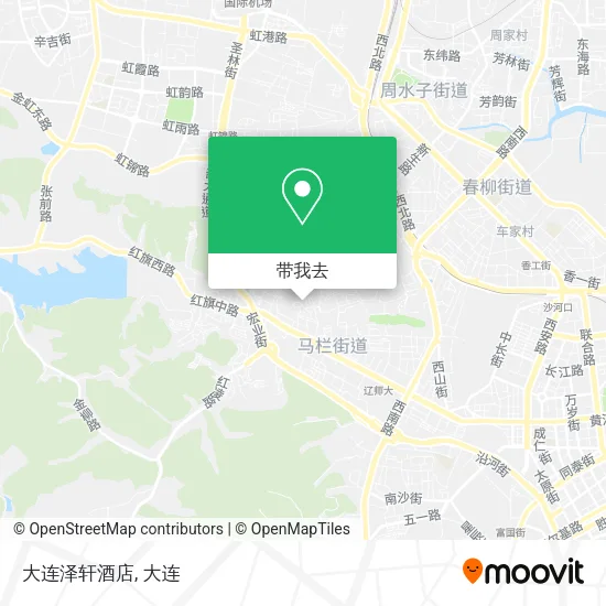 大连泽轩酒店地图