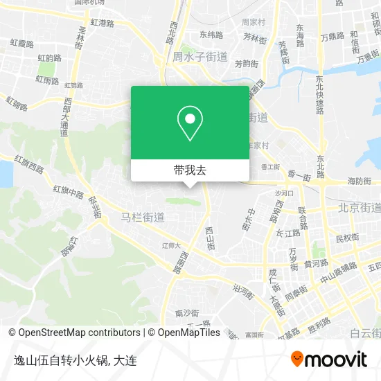 逸山伍自转小火锅地图