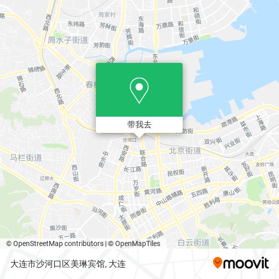 大连市沙河口区美琳宾馆地图