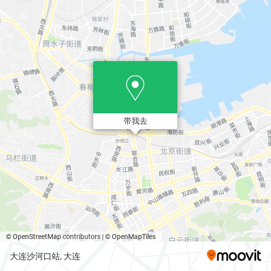 大连沙河口站地图