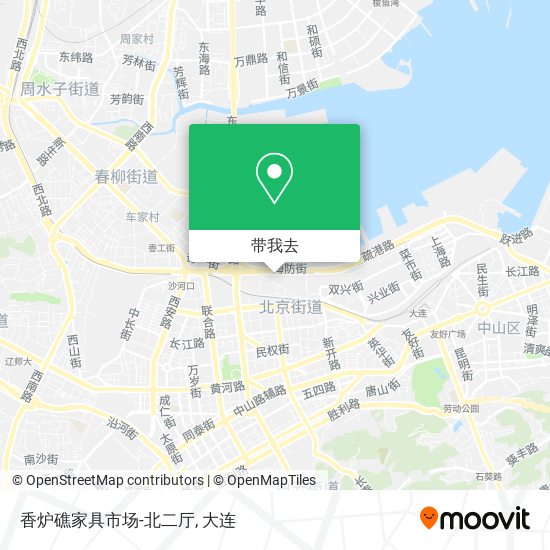 香炉礁家具市场-北二厅地图