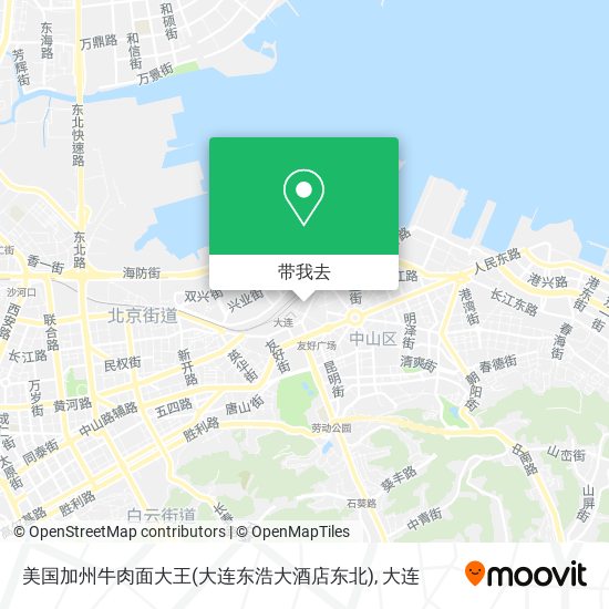美国加州牛肉面大王(大连东浩大酒店东北)地图