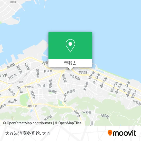大连港湾商务宾馆地图