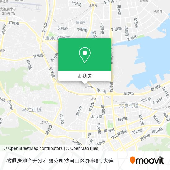 盛通房地产开发有限公司沙河口区办事处地图