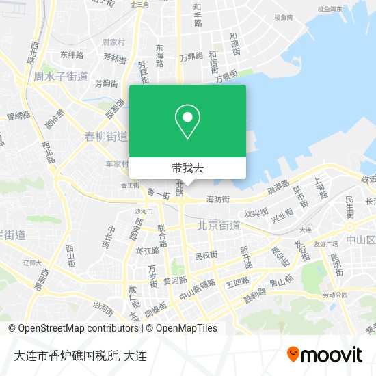大连市香炉礁国税所地图