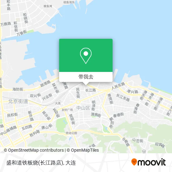 盛和道铁板烧(长江路店)地图