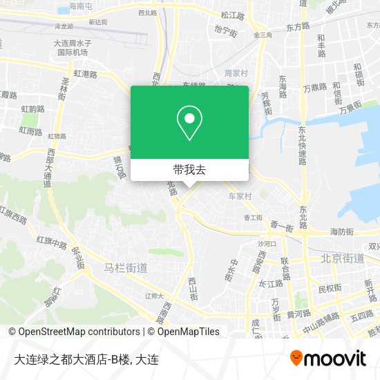 大连绿之都大酒店-B楼地图