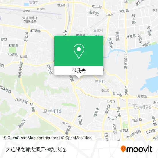 大连绿之都大酒店-B楼地图