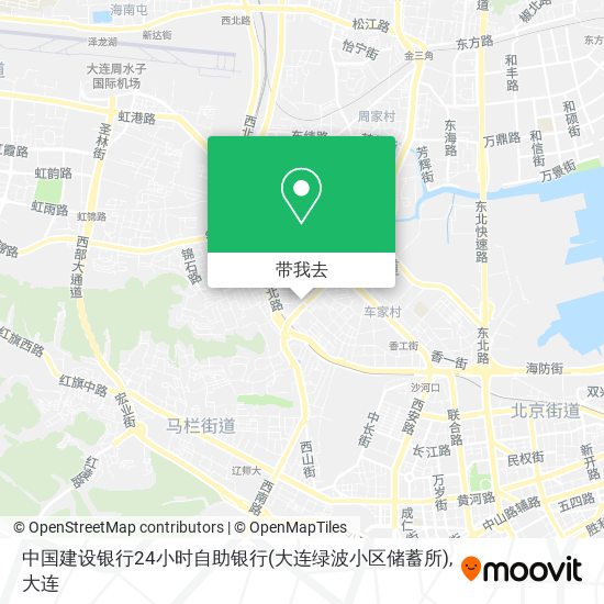 中国建设银行24小时自助银行(大连绿波小区储蓄所)地图