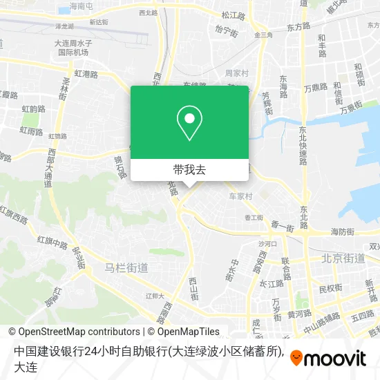 中国建设银行24小时自助银行(大连绿波小区储蓄所)地图