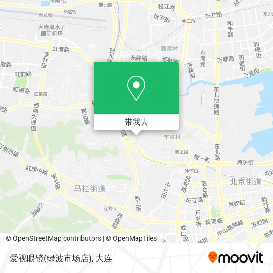 爱视眼镜(绿波市场店)地图